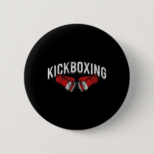 Kickboxer Martial Arts Kickboxing 6 Cm Round Badge