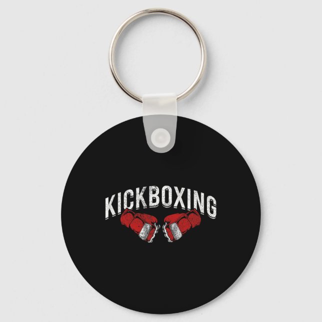 Kickboxer Martial Arts Kickboxing  Key Ring (Front)