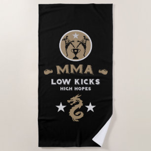 Kickboxer Muay Thai Sport Beach Towel