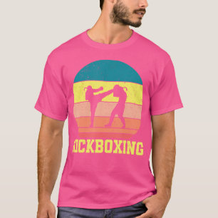 Kickboxer Silhouette Mma Kickboxing Muay Thai Love T-Shirt