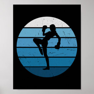 Kickboxer Women's Kickboxing Boxing Men's Kickbox  Poster