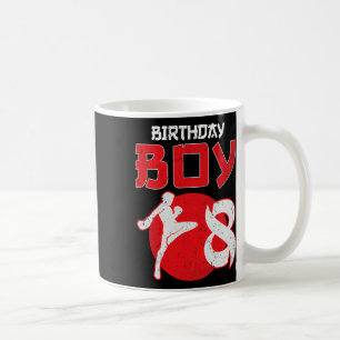 Kickboxing 8 Years Old Birthday Mma Martial Arts B Coffee Mug