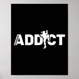 Kickboxing Addict Shirt Gift Kickboxing Instructor Poster
