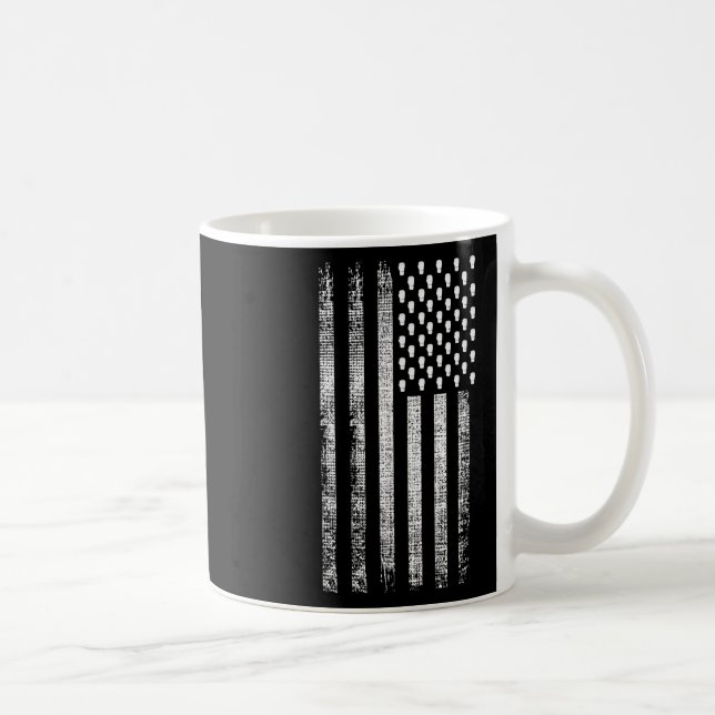 Kickboxing American Flag  Coffee Mug (Right)