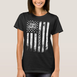Kickboxing American Flag Kickboxer T-Shirt