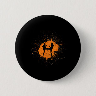 Kickboxing Art Sport 6 Cm Round Badge