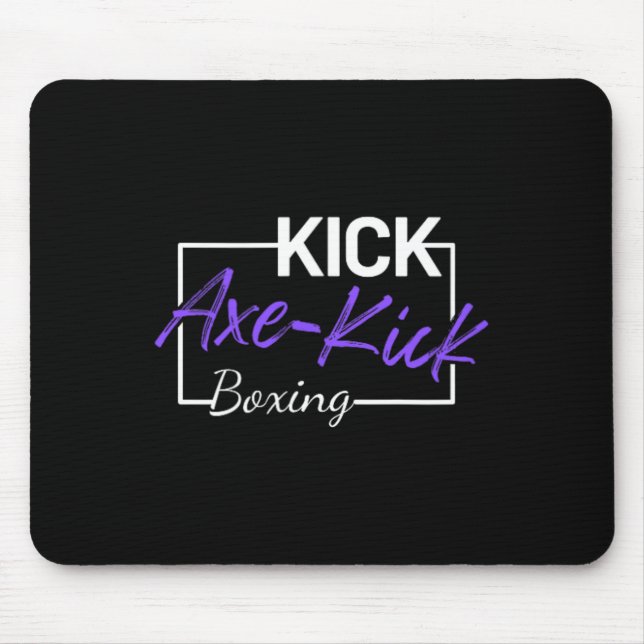 Kickboxing Axe Kick  Mouse Mat (Front)