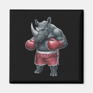Kickboxing Boxing Boxer Rhino Workout Muay Thai Rh Magnet