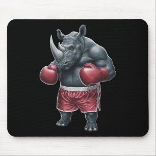 Kickboxing Boxing Boxer Rhino Workout Muay Thai Rh Mouse Mat