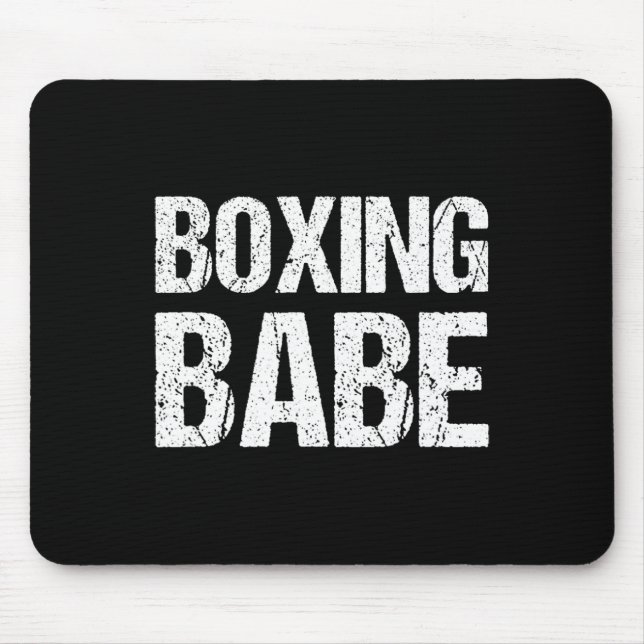 Kickboxing Boxing Bybe Shirt  Mouse Mat (Front)