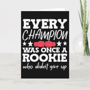 Kickboxing Boxing Card
