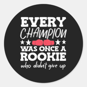 Kickboxing Boxing Classic Round Sticker