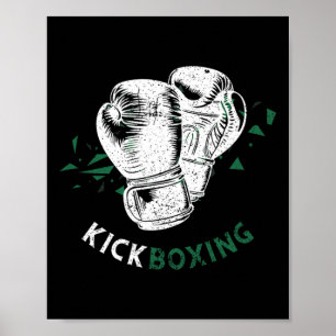 Kickboxing Boxing Gloves Poster