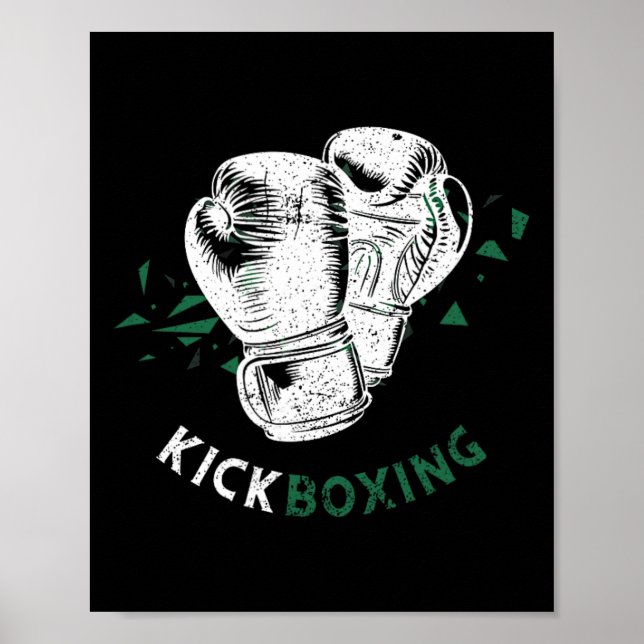 Kickboxing Boxing Gloves  Poster (Front)