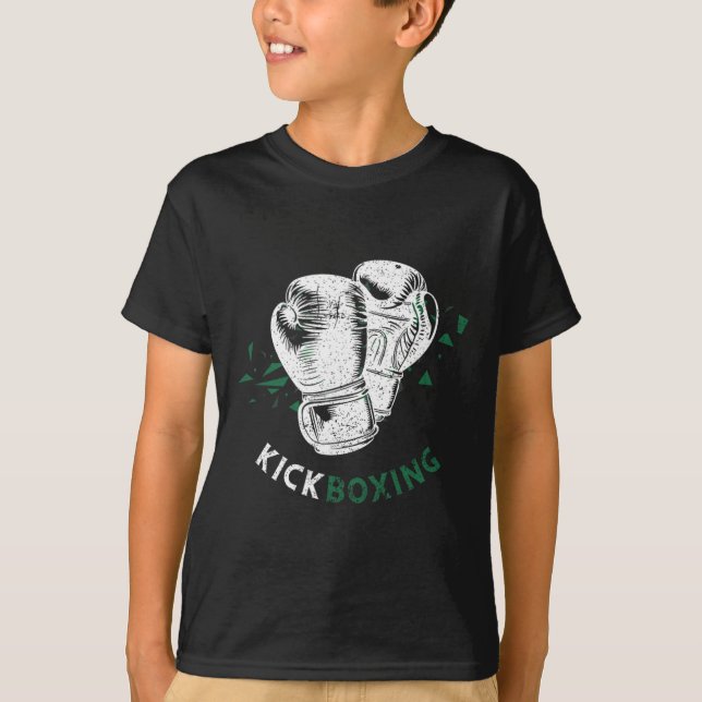 Kickboxing Boxing Gloves  T-Shirt (Front)
