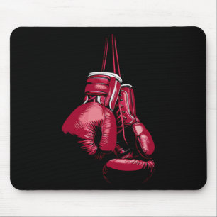 Kickboxing Boxing Lover Boxer Vintage Boxing Glove Mouse Mat