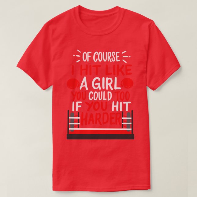 Kickboxing Boxing Martial Arts T-Shirt (Design Front)