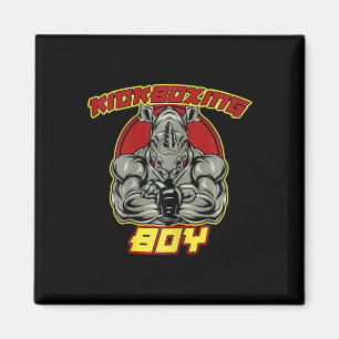 Kickboxing Boy Martial Arts Magnet