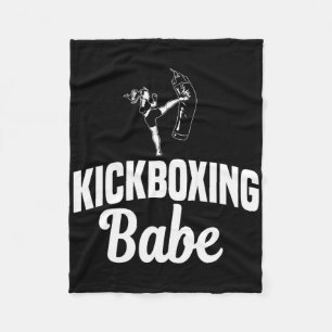 Kickboxing Bybe Kickboxer Karate Boxing Mma Fighte Fleece Blanket