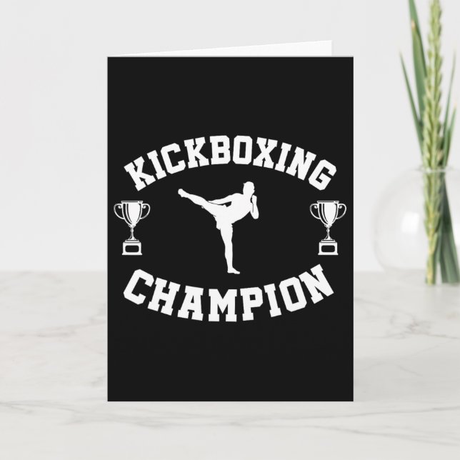 Kickboxing Champion  Card (Front)