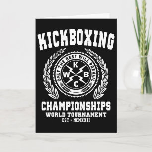 Kickboxing Championships, Kickboxing T Shirt, Mart Card