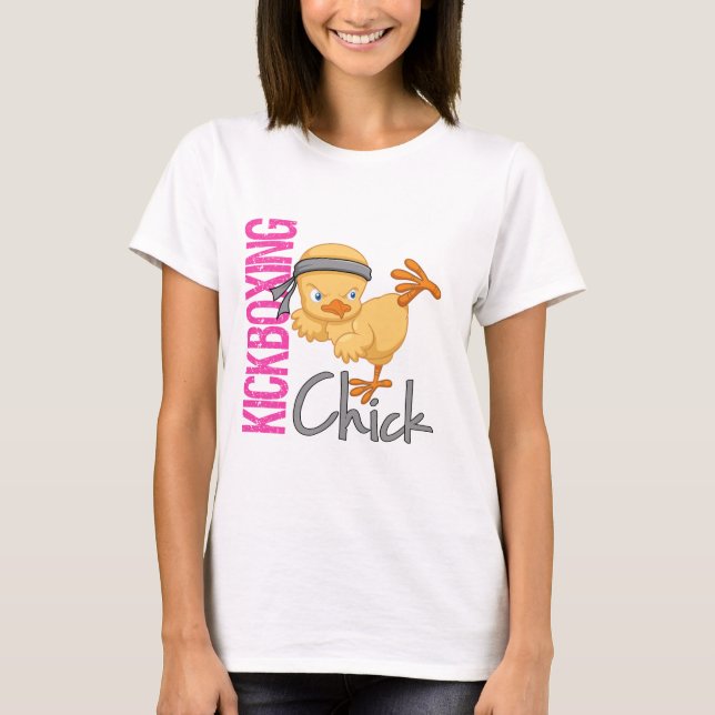 Kickboxing Chick T-Shirt (Front)