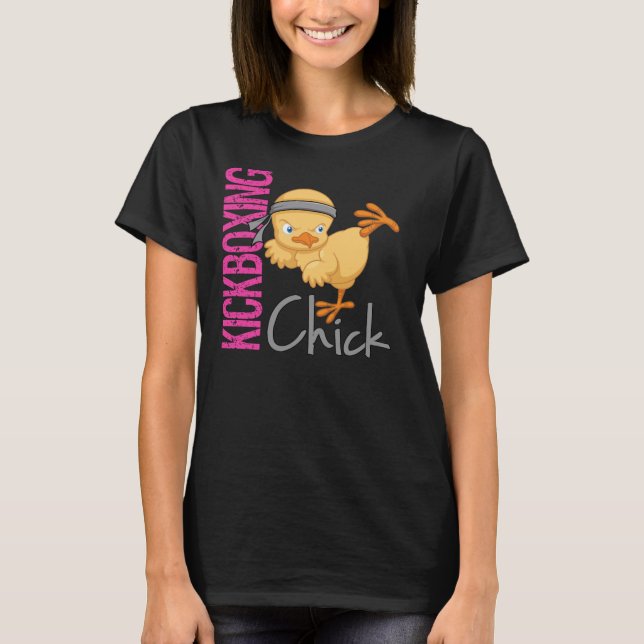 Kickboxing Chick T-Shirt (Front)