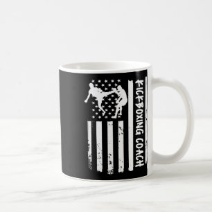 Kickboxing Coach Usa Flag Women Kids Men  Coffee Mug