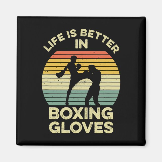 Kickboxing Design For A Muay Thai Fighter  Magnet (Front)