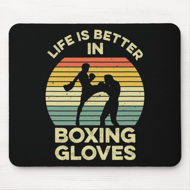 Kickboxing Design For A Muay Thai Fighter  Mouse Mat (Front)