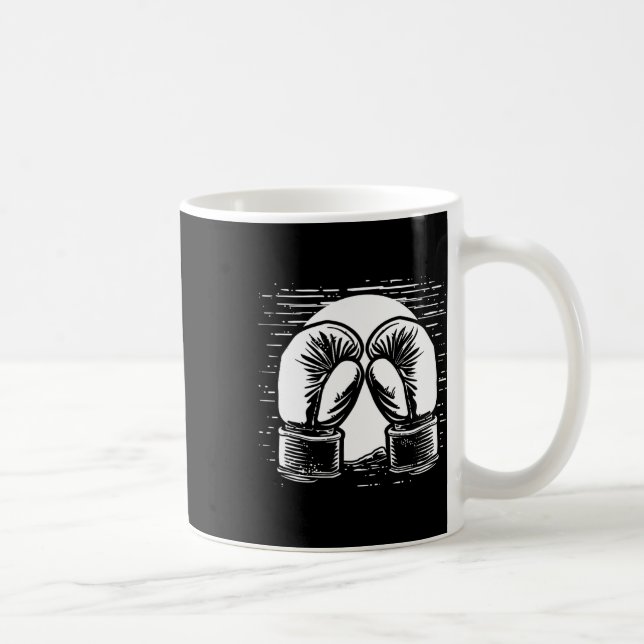 Kickboxing Drawing Self-defense  Coffee Mug (Right)