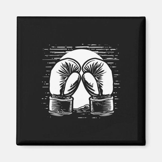 Kickboxing Drawing Self-defense  Magnet (Front)