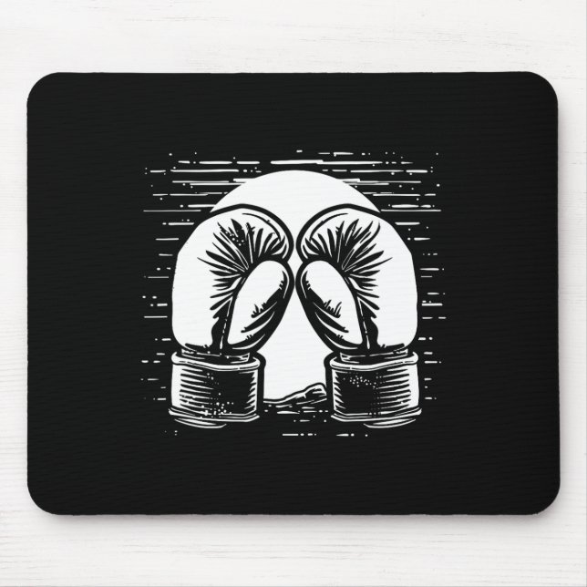 Kickboxing Drawing Self-defense  Mouse Mat (Front)