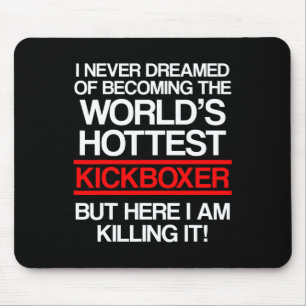 Kickboxing Dreamed Kick Boxing Workout Mouse Mat