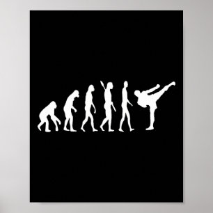 Kickboxing Evolution Karate Arti Taekwondo Judo Poster