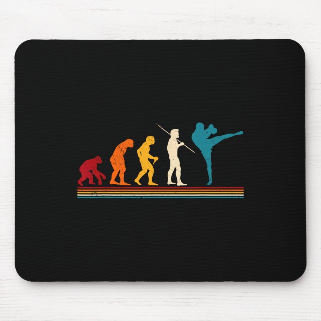 Kickboxing Evolution Kickboxer Karate Boxing Mma  Mouse Mat (Front)