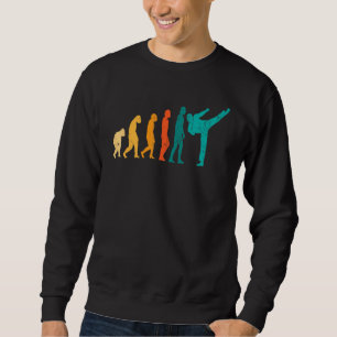 Kickboxing Evolution Vintage Retro Outfit Sweatshirt