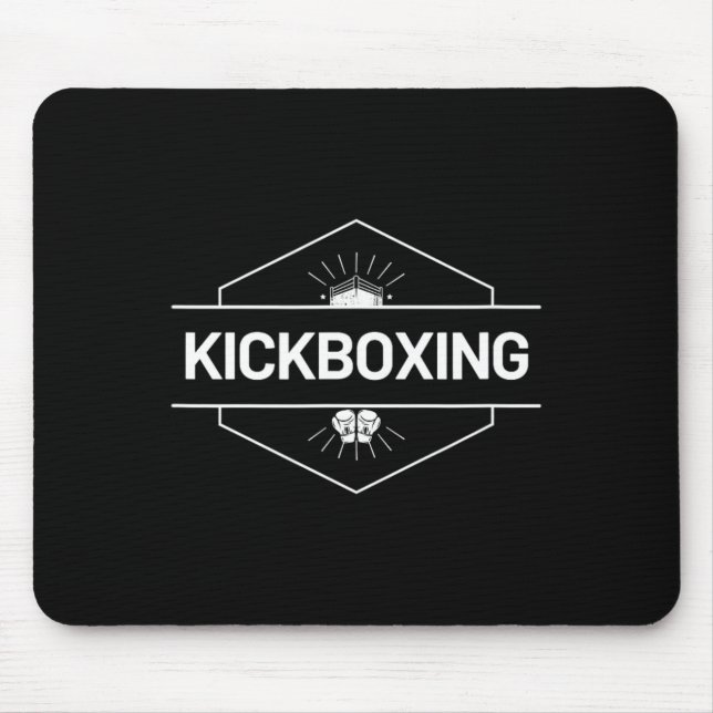 Kickboxing Fight Logo  Mouse Mat (Front)