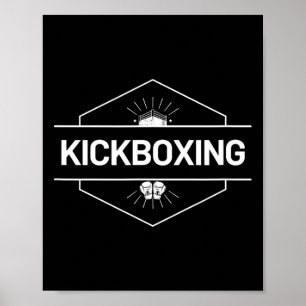 Kickboxing Fight Logo Poster