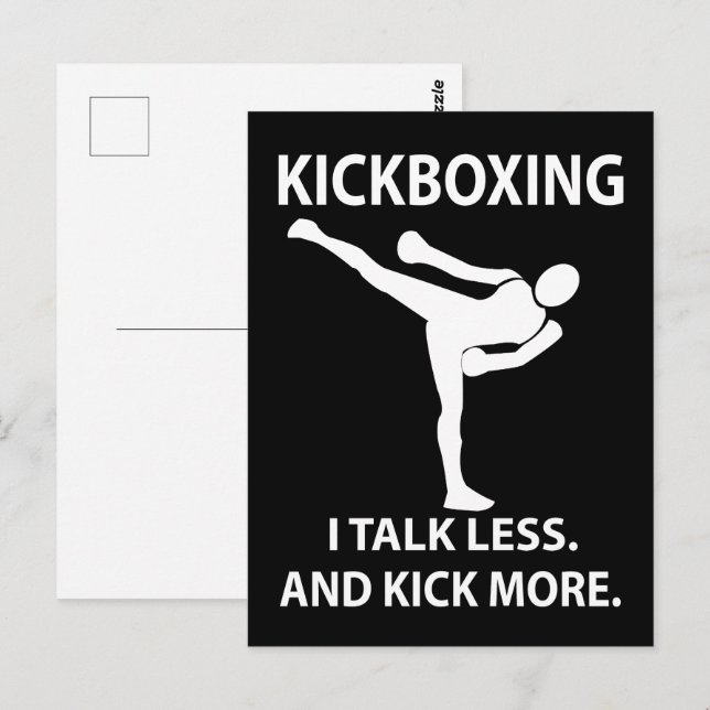 Kickboxing Fighter Kickboxer Kickboxing Postcard (Front/Back)