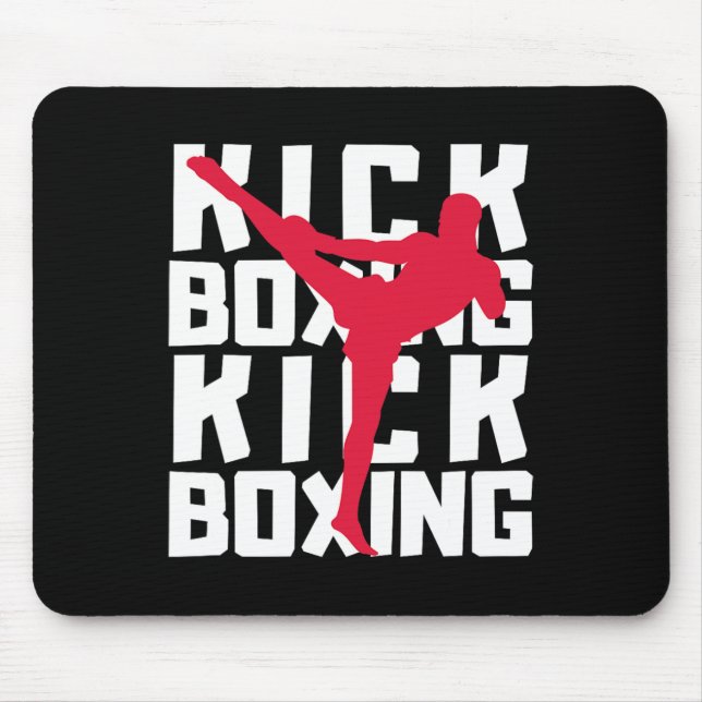 Kickboxing Fighter  Mouse Mat (Front)