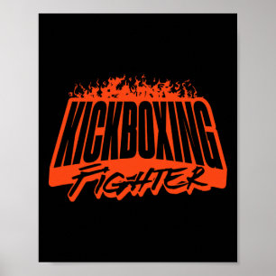 Kickboxing Fighter, Training, Sportswear, Boxing,  Poster