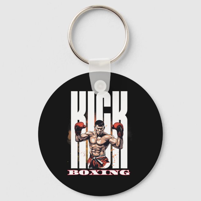 Kickboxing Fighting Style  Key Ring (Front)