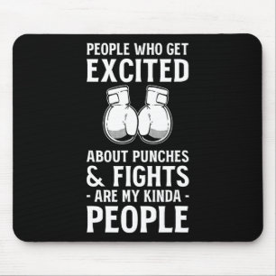 Kickboxing Fights Kickboxing Fan Professional Kick Mouse Mat