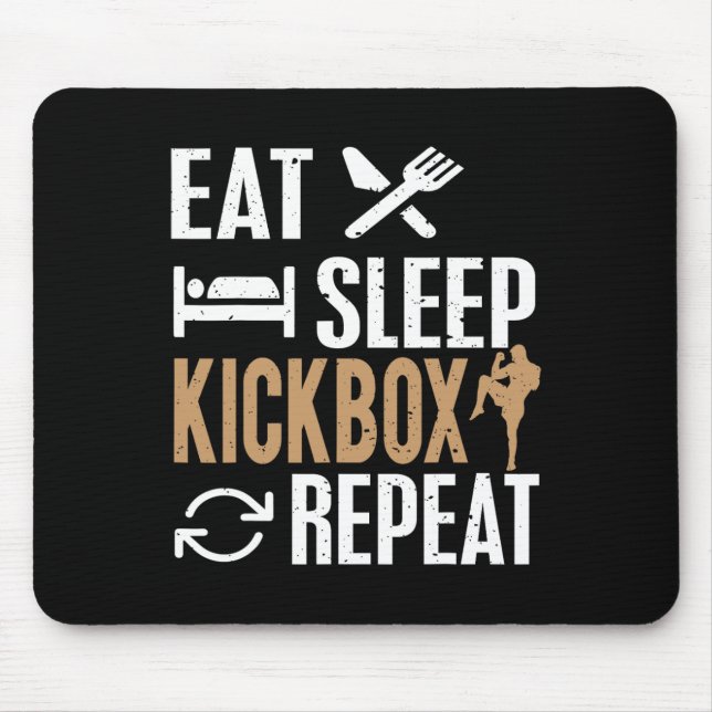 Kickboxing For Kickboxer  Mouse Mat (Front)