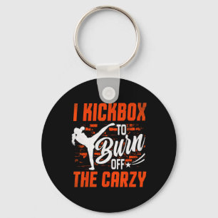 Kickboxing For Men Women Kickboxer Jab Workout Fit Key Ring