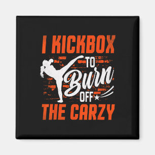 Kickboxing For Men Women Kickboxer Jab Workout Fit Magnet