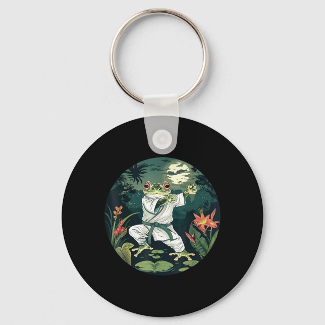 Kickboxing Forest Jiu-Jitsu Mma Toad Taekwondo Key Ring (Front)
