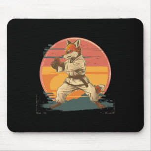 Kickboxing Fox Martial Arts Karate Jiu-jitsu Mma T Mouse Mat