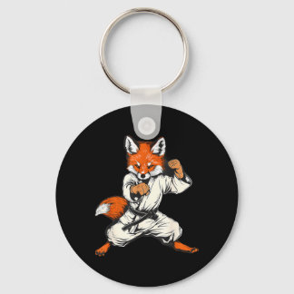 Kickboxing Fox Taekwondo Karate Mma Funny Martial Key Ring